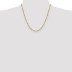 Leslie's 14k 3.7mm Semi-Solid Beveled D/C Paperclip Chain - Image 4