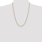 Leslie's 14k 3.7mm Semi-Solid Beveled D/C Paperclip Chain - Image 4