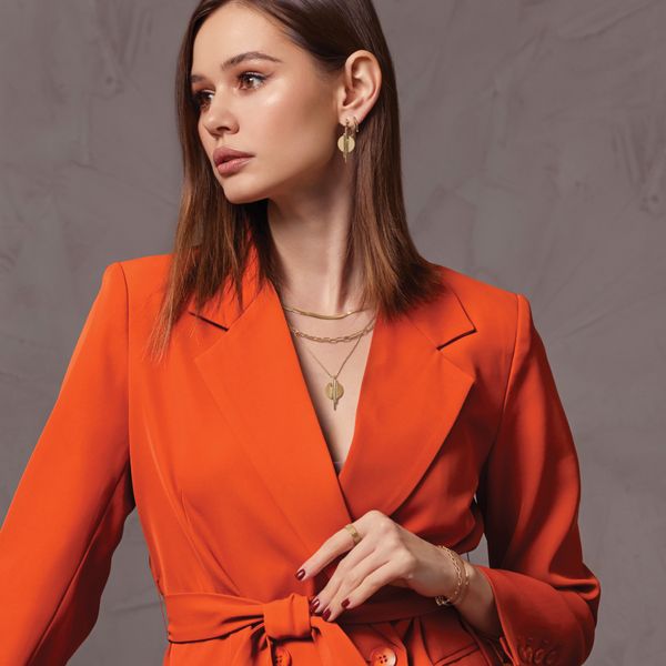 Leslie's 14k 3.7mm Semi-Solid Beveled D/C Paperclip Chain - Image 3