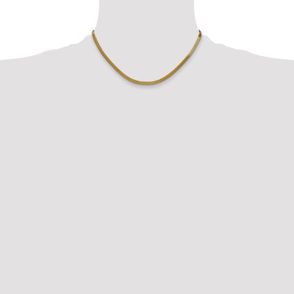 Leslie's 14k 3mm Silky Herringbone Chain - Image 4