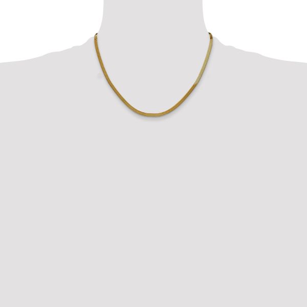 Leslie's 14k 3mm Silky Herringbone Chain - Image 4
