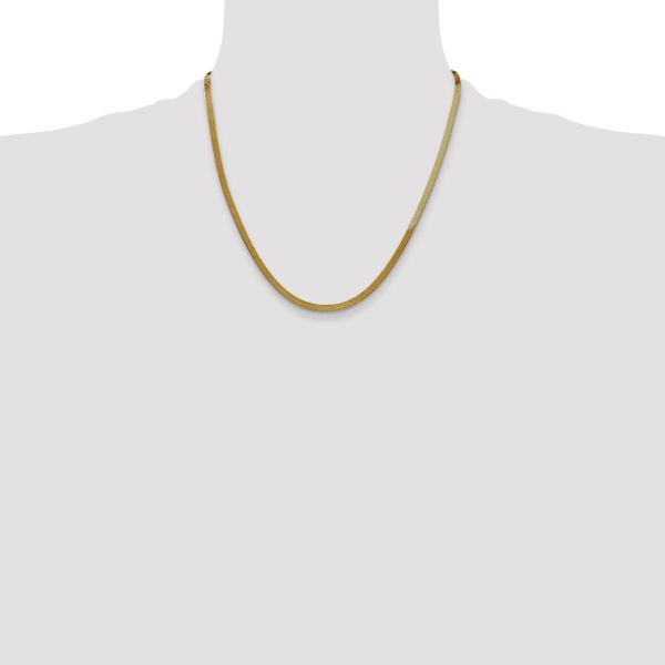 Leslie's 14k 3mm Silky Herringbone Chain - Image 4