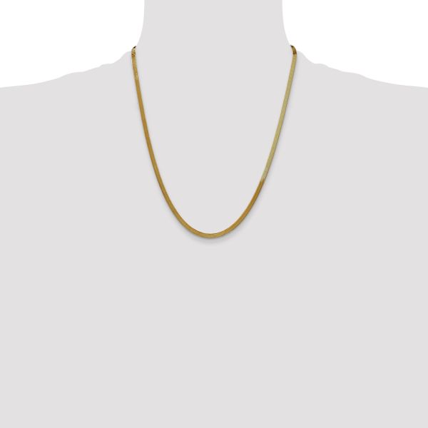 Leslie's 14k 3mm Silky Herringbone Chain - Image 4