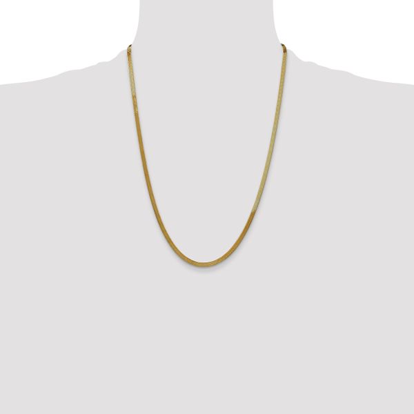 Leslie's 14k 3mm Silky Herringbone Chain - Image 4