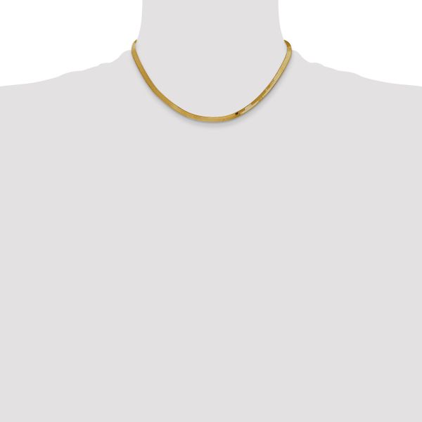 Leslie's 14k 4mm Silky Herringbone Chain - Image 4