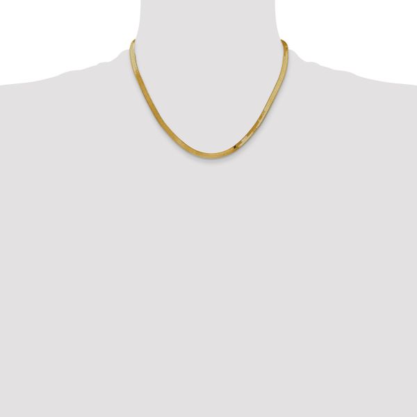 Leslie's 14k 4mm Silky Herringbone Chain - Image 4