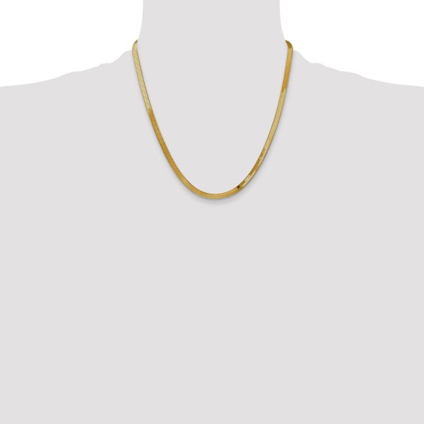 Leslie's 14k 4mm Silky Herringbone Chain - Image 4
