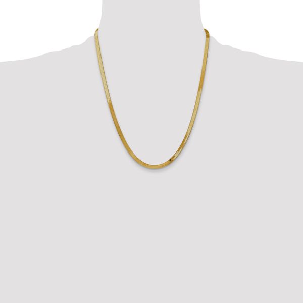 Leslie's 14k 4mm Silky Herringbone Chain - Image 4