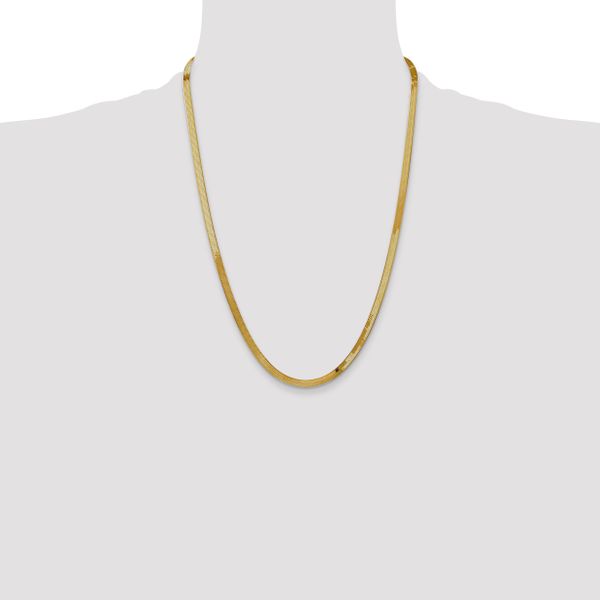 Leslie's 14k 4mm Silky Herringbone Chain - Image 4