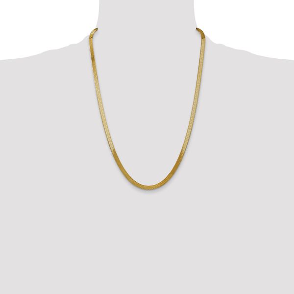 Leslie's 14k 5mm Silky Herringbone Chain - Image 4
