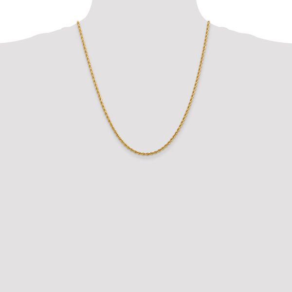 Leslie's 14K White Gold 2.75mm Diamond-Cut Rope Chain - Image 4