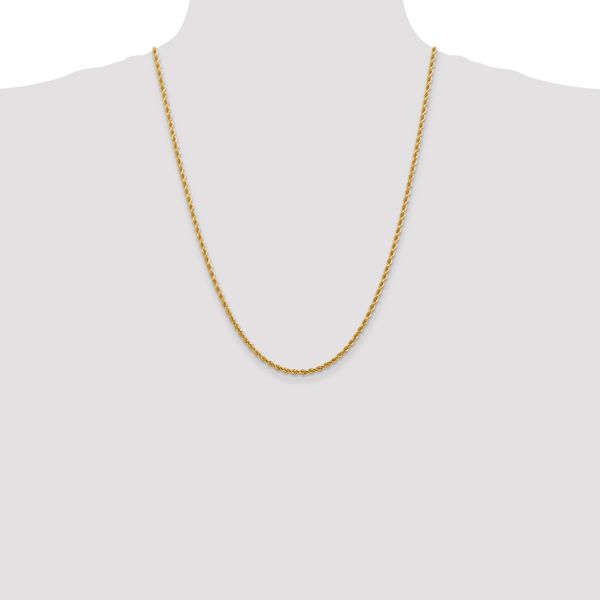 Leslie's 14K White Gold 2.75mm Diamond-Cut Rope Chain - Image 4