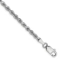 Leslie's 14K White Gold 2.75mm Diamond-Cut Rope Chain