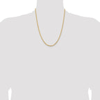 Leslie's 14K White Gold 3.25mm Diamond-Cut Rope Chain - Image 4