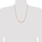 Leslie's 14K White Gold 3.25mm Diamond-Cut Rope Chain - Image 4