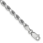 Leslie's 14K White Gold 3.25mm Diamond-Cut Rope Chain