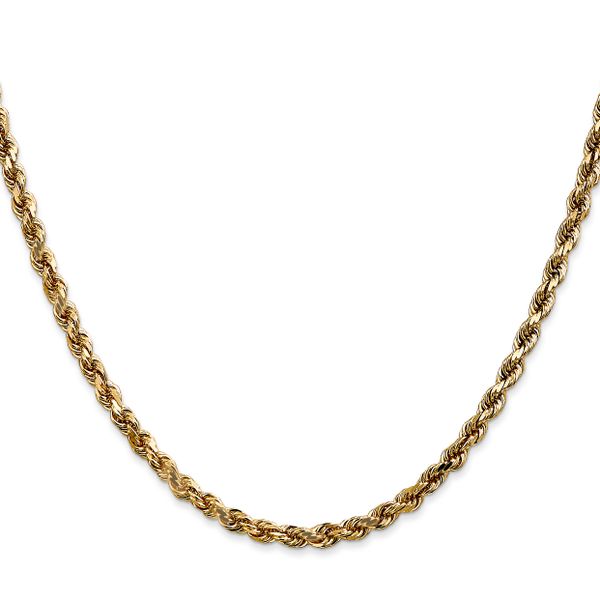 Leslie's 14K White Gold 3.5mm Diamond-Cut Rope Chain - Image 2