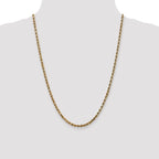 Leslie's 14K White Gold 3.5mm Diamond-Cut Rope Chain - Image 4