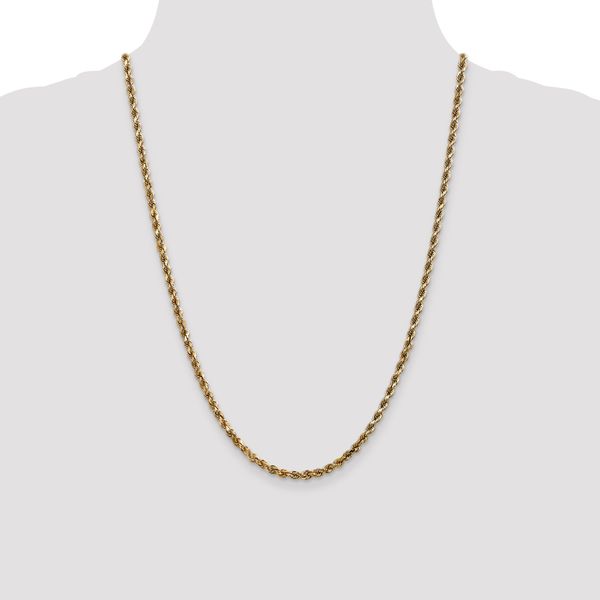 Leslie's 14K White Gold 3.5mm Diamond-Cut Rope Chain - Image 4