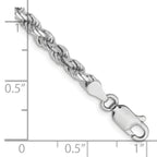 Leslie's 14K White Gold 3.5mm Diamond-Cut Rope Chain - Image 2