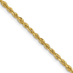 Leslie's 14k 2.00mm Diamond-Cut Lightweight Rope Chain