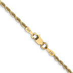 Leslie's 14k 2.00mm Diamond-Cut Lightweight Rope Chain - Image 3