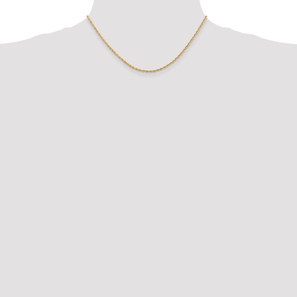 Leslie's 14k 2.00mm Diamond-Cut Lightweight Rope Chain - Image 4