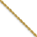 Leslie's 14k 2.00mm Diamond-Cut Lightweight Rope Chain