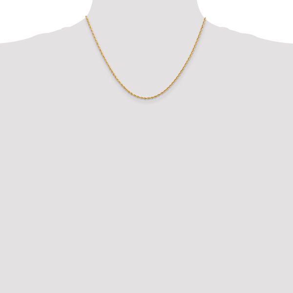 Leslie's 14k 2.00mm Diamond-Cut Lightweight Rope Chain - Image 4