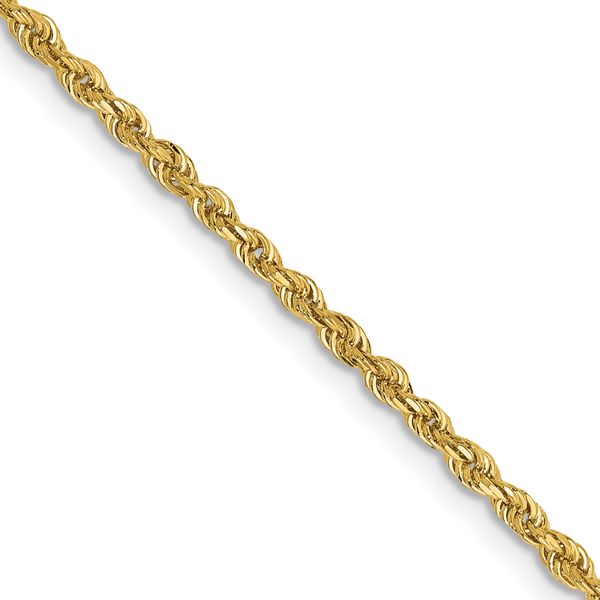 Leslie's 14k 2.00mm Diamond-Cut Lightweight Rope Chain