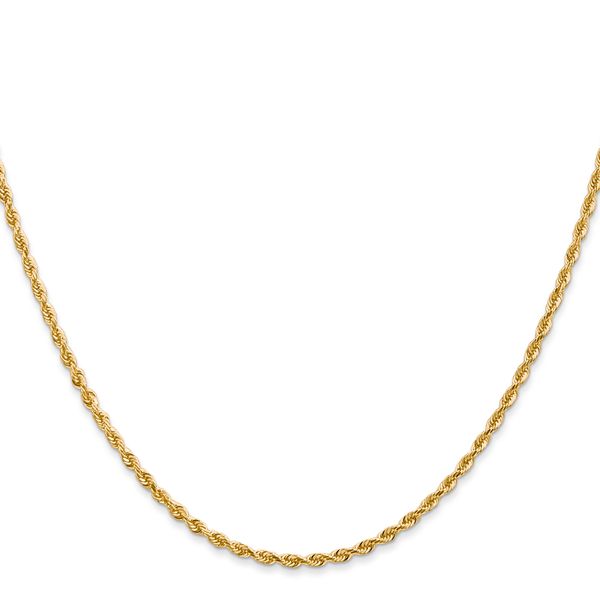 Leslie's 14k 2.00mm Diamond-Cut Lightweight Rope Chain - Image 2