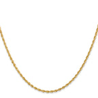 Leslie's 14k 2.00mm Diamond-Cut Lightweight Rope Chain - Image 2