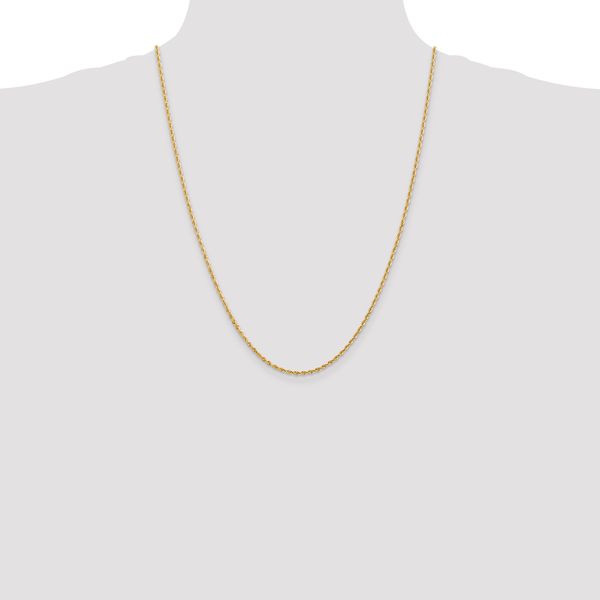 Leslie's 14k 2.00mm Diamond-Cut Lightweight Rope Chain - Image 4