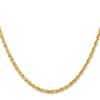 Leslie's 14k 3.0mm Diamond-Cut Lightweight Rope Chain - Image 2