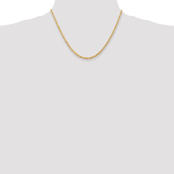 Leslie's 14k 3.0mm Diamond-Cut Lightweight Rope Chain - Image 4