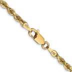Leslie's 14k 3.0mm Diamond-Cut Lightweight Rope Chain - Image 3