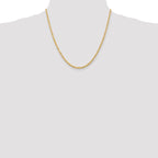 Leslie's 14k 3.0mm Diamond-Cut Lightweight Rope Chain - Image 4