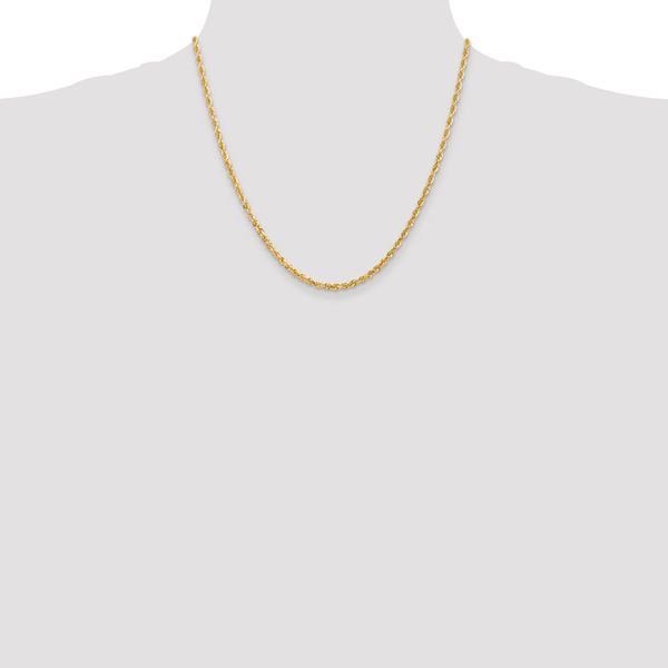 Leslie's 14k 3.0mm Diamond-Cut Lightweight Rope Chain - Image 4