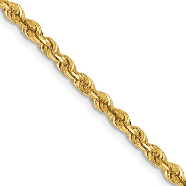 Leslie's 14k 3.0mm Diamond-Cut Lightweight Rope Chain
