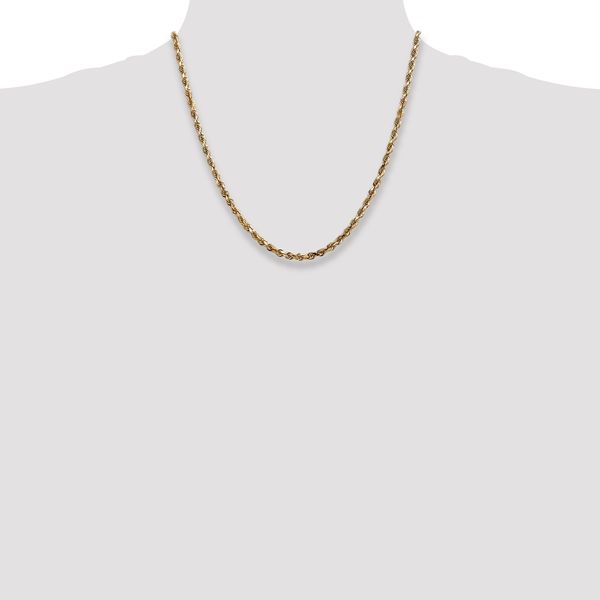 Leslie's 14k 4mm Diamond-Cut Lightweight Rope Chain - Image 4