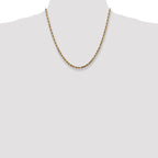 Leslie's 14k 4mm Diamond-Cut Lightweight Rope Chain - Image 4
