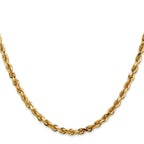Leslie's 14k 4mm Diamond-Cut Lightweight Rope Chain - Image 2
