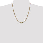 Leslie's 14k 4mm Diamond-Cut Lightweight Rope Chain - Image 4