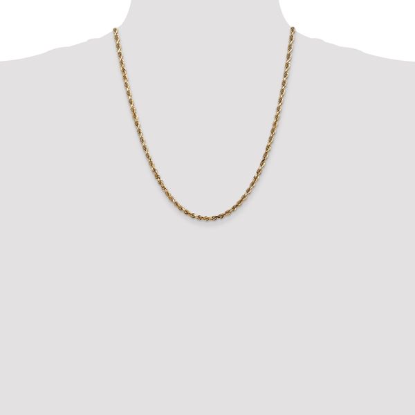 Leslie's 14k 4mm Diamond-Cut Lightweight Rope Chain - Image 4