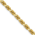 Leslie's 14k 4mm Diamond-Cut Lightweight Rope Chain