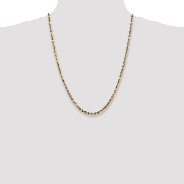 Leslie's 14k 4mm Diamond-Cut Lightweight Rope Chain - Image 4