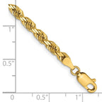 Leslie's 14k 4mm Diamond-Cut Lightweight Rope Chain - Image 2