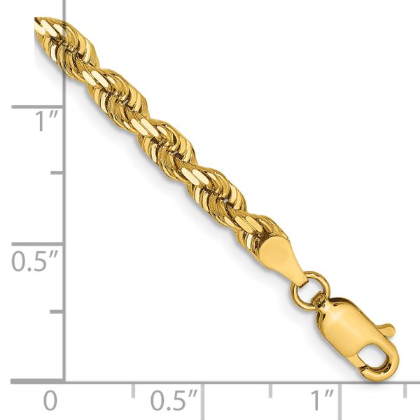 Leslie's 14k 4mm Diamond-Cut Lightweight Rope Chain - Image 2