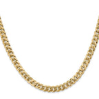 Leslie's 14k White Gold 5.75mm Flat Beveled Curb Chain - Image 2