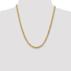 Leslie's 14k White Gold 5.75mm Flat Beveled Curb Chain - Image 4